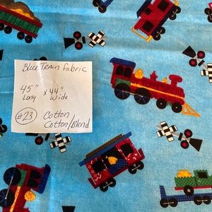 New 100% soft cotton fabric Train design